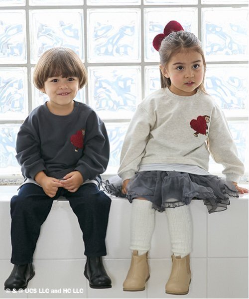 petit main(プティマイン)の「チュールティアードスカート(スカート・キッズ・チャコール/ピンク/アイボリー・130cm/120cm/110cm/100cm/90cm/80cm)」の8枚目の写真