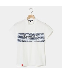【Rosasen/GOLF】ストレッチカノコインレー半袖モックネック