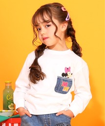 Disney（ディズニー）の「親子お揃い ディズニー デニムポケット ロンT 9688K（Tシャツ/カットソー・キッズ）」