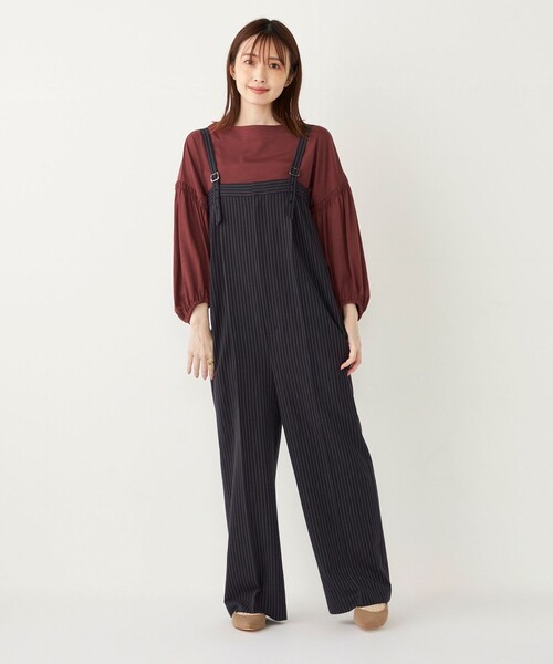 SHIPS Colors(シップス カラーズ)の「SHIPS Colors:〈洗濯機可能〉シルケットスムース ボリュームスリーブ トップス◇(Tシャツ/カットソー・レディース・オフホワイト/ブラック/ブラウン・ONE SIZE)」の18枚目の写真