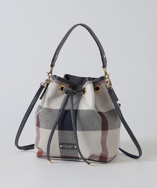 BLUE LABEL CRESTBRIDGE(ブルーレーベルクレストブリッジ)の「クレストブリッジチェックキャンバスコロン(ハンドバッグ・レディース・ライトグリーン/レッド/ベージュ系その他・FREE)」の2枚目の写真