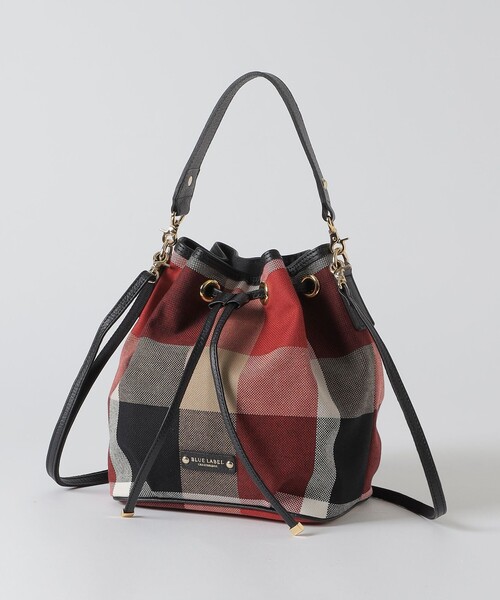 BLUE LABEL CRESTBRIDGE(ブルーレーベルクレストブリッジ)の「クレストブリッジチェックキャンバスコロン(ハンドバッグ・レディース・ライトグリーン/レッド/ベージュ系その他・FREE)」の1枚目の写真