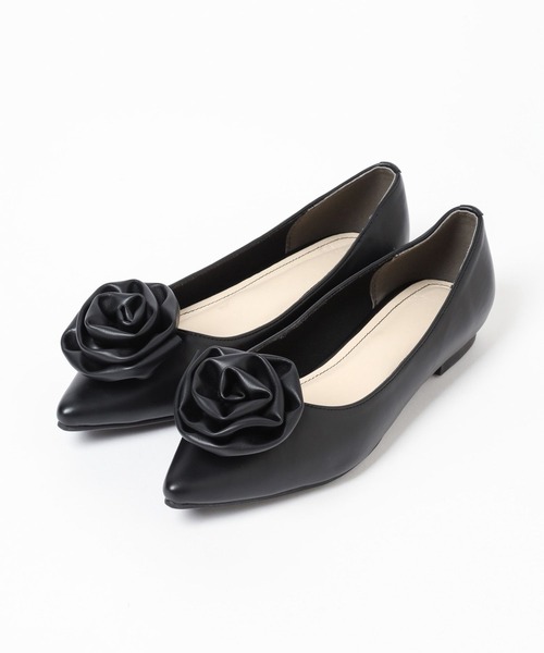 ♡Rose　パンプス♡ セール】ローズフラットパンプス 133233（パンプス）｜Heather（ヘザー