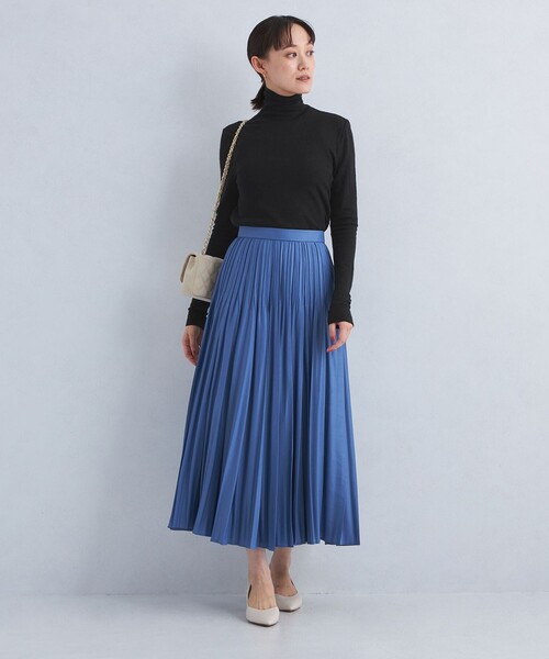 green label relaxing（グリーンレーベルリラクシング）の「スラブウール タートルネック プルオーバー カットソー（Tシャツ/カットソー・レディース・ダークグレー/ブラック/オフホワイト/パープル/ネイビー・FREE）」の6枚目の写真