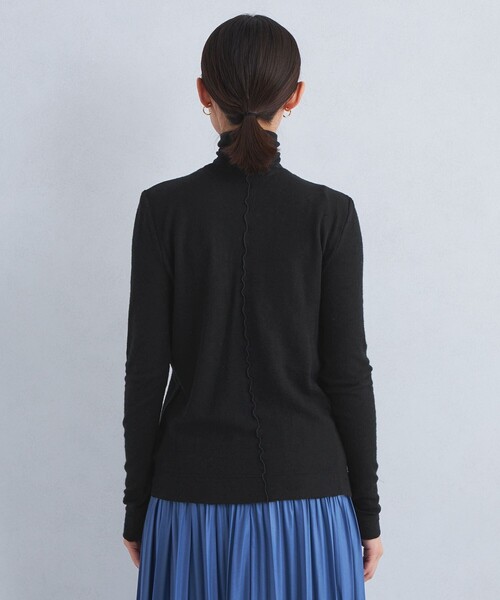 green label relaxing（グリーンレーベルリラクシング）の「スラブウール タートルネック プルオーバー カットソー（Tシャツ/カットソー・レディース・ダークグレー/ブラック/オフホワイト/パープル/ネイビー・FREE）」の19枚目の写真