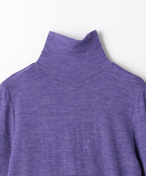 green label relaxing（グリーンレーベルリラクシング）の「スラブウール タートルネック プルオーバー カットソー（Tシャツ/カットソー・レディース・ダークグレー/ブラック/オフホワイト/パープル/ネイビー・FREE）」の22枚目の写真
