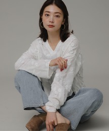 URBAN RESEARCH Sonny Label | 3Dレーススキッパーブラウス(シャツ/ブラウス)