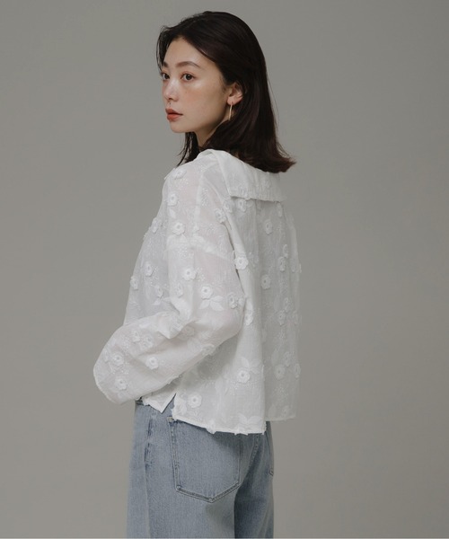 ブラウス シャツ レース スキッパー ブラウス レディース 楽天市場】『コットン刺繍レースブラウス』選べる3タイプ