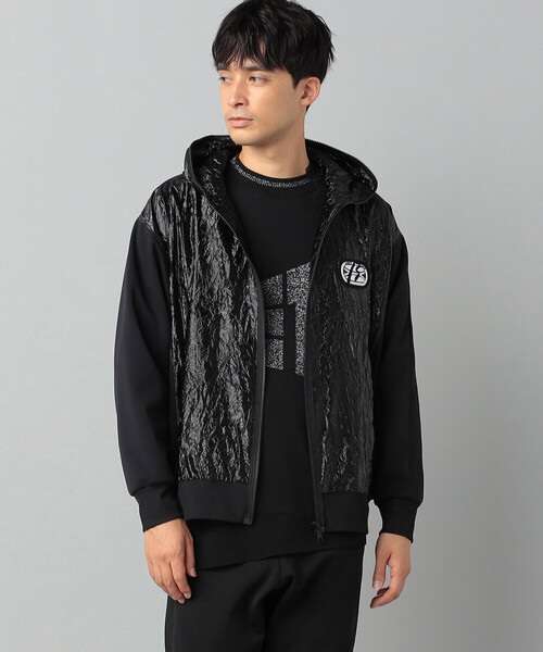 β MEN（ベータメン）の「シルクナイロン　ワッペン付きブルゾン（ブルゾン・メンズ・ブラック・M/L）」の4枚目の写真