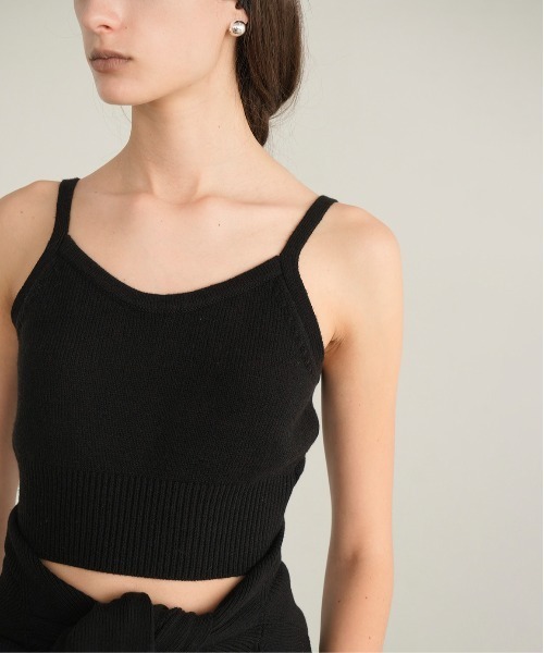 トップス CLANE BUSTIER SET BOAT NECK KNITCARDIGAN BUSTIER SET BOAT NECK KNIT CARDIGAN（カーディガン/ボレロ）｜CLANE