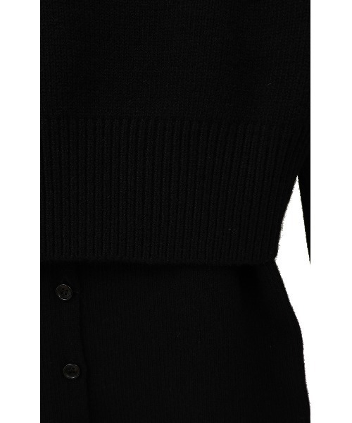 BUSTIER SET BOAT NECK KNIT CARDIGAN（カーディガン/ボレロ）｜CLANE