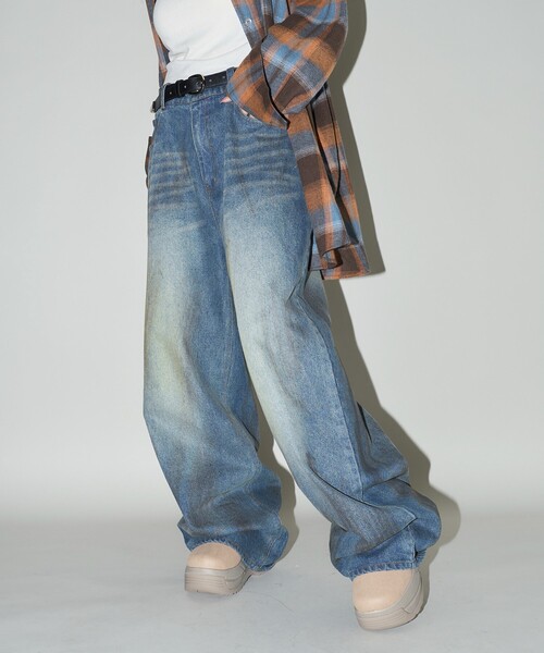 Dab DirtyA POPUP限定 デニムパンツ S PUBLUX（パブリュクス）の「PUBLUX/パブリュクス Dirty denim pants