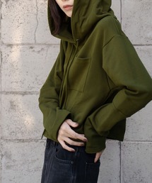 【Nora Lily】Short Length Hoodie Switched with Ribs(UNISEX)