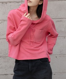 【Nora Lily】Short Length Hoodie Switched with Ribs(UNISEX)