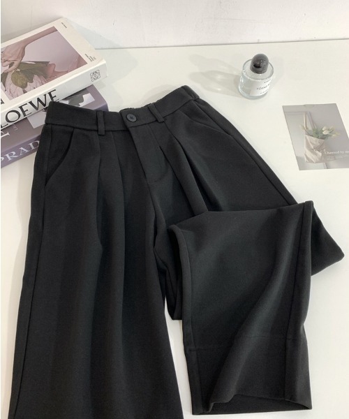 セール】タック入りワイドテーパードパンツ（その他パンツ