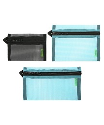 pola 色々セットポーチ３個付き 透明クリアポーチ 3個セット カラビナ付き アクスタケース