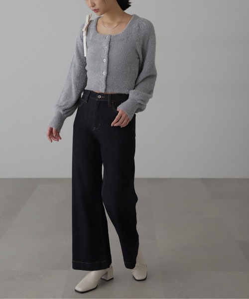 FREE'S MART(フリーズマート)の「◇ラメシャギーニットカーディガン(カーディガン/ボレロ・レディース・ピンク/グレー/グリーン系その他/ホワイト・FREE)」の18枚目の写真