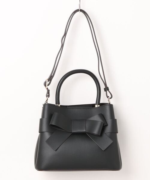 EDIT COLOGNE（エディットコロン）の「フロントリボンバッグ（ショルダーバッグ・レディース・ホワイト系その他/グレー/ブラック・ﾌﾘ-）」の3枚目の写真