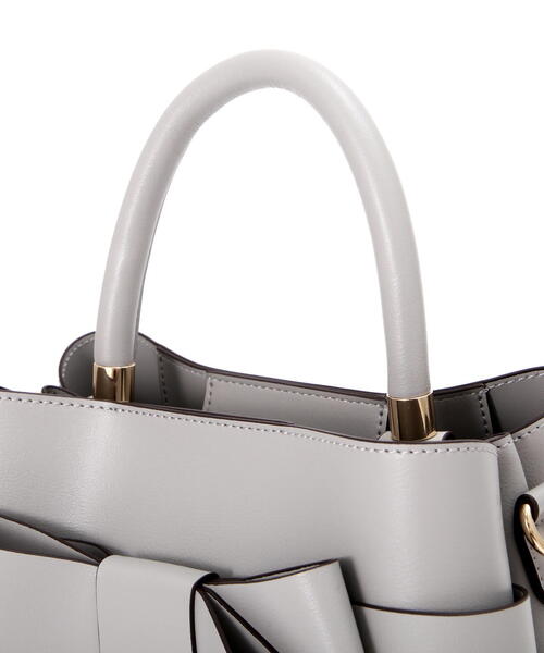 EDIT COLOGNE（エディットコロン）の「フロントリボンバッグ（ショルダーバッグ・レディース・ホワイト系その他/グレー/ブラック・ﾌﾘ-）」の9枚目の写真