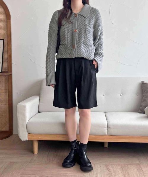 apres jour clair(アプレジュールクレア)の「【apres jour clair】ハーフパンツ【ZOZOTOWN限定アイテム】(その他パンツ・レディース・ブラック/グレー/ブラウン系その他・フリー/X-LARGE)」の2枚目の写真
