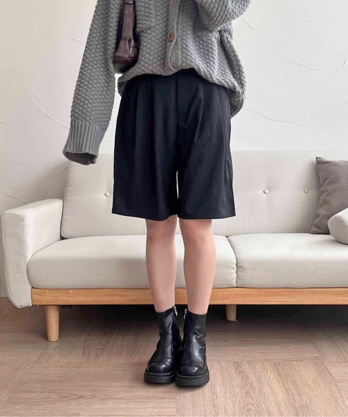 apres jour clair(アプレジュールクレア)の「【apres jour clair】ハーフパンツ【ZOZOTOWN限定アイテム】(その他パンツ・レディース・ブラック/グレー/ブラウン系その他・フリー/X-LARGE)」の4枚目の写真