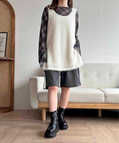 apres jour clair(アプレジュールクレア)の「【apres jour clair】ハーフパンツ【ZOZOTOWN限定アイテム】(その他パンツ・レディース・ブラック/グレー/ブラウン系その他・フリー/X-LARGE)」の14枚目の写真