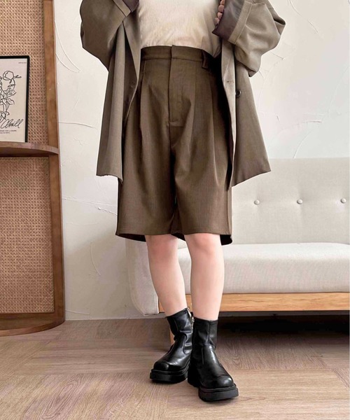 apres jour clair(アプレジュールクレア)の「【apres jour clair】ハーフパンツ【ZOZOTOWN限定アイテム】(その他パンツ・レディース・ブラック/グレー/ブラウン系その他・フリー/X-LARGE)」の15枚目の写真