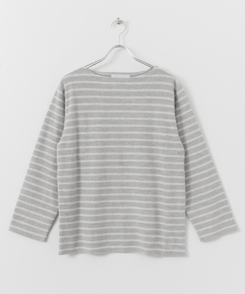 URBAN RESEARCH DOORS MENS（アーバンリサーチ ドアーズ メンズ）の「FORK＆SPOON 起毛ボーダーカットソー（Tシャツ/カットソー・メンズ・ネイビー/グレー/グリーン/ベージュ・40/38）」の2枚目の写真