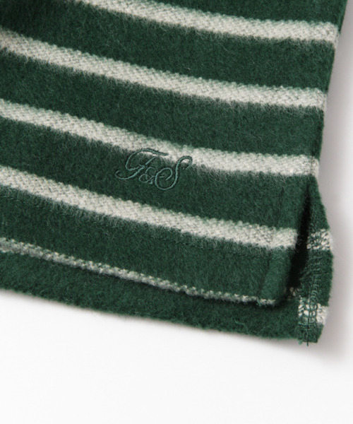 URBAN RESEARCH DOORS MENS（アーバンリサーチ ドアーズ メンズ）の「FORK＆SPOON 起毛ボーダーカットソー（Tシャツ/カットソー・メンズ・ネイビー/グレー/グリーン/ベージュ・40/38）」の7枚目の写真