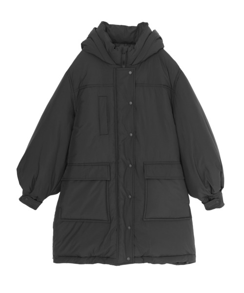 ボリュームパデットフードジャケット』（ダウンジャケット/コート）｜n