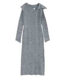 LAGUNAMOON | アシメネックリブニットワンピース(ワンピース)