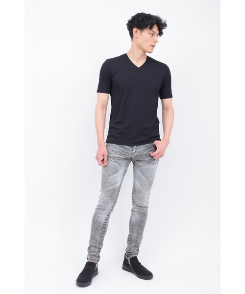 TORNADO MART∴ホワイトフォームグラデーションスキニーデニム（デニム