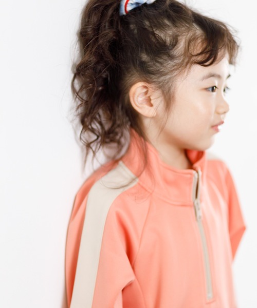 MAKE YOUR DAY（メイクユアデイ）の「トラックワンピース■80～140cm（ワンピース・キッズ・イエロー/サーモンピンク/ブラック・80/90/100/110/120/130/140）」の7枚目の写真