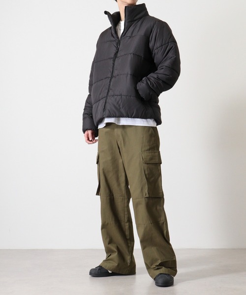 FUNALIVE(ファンアライブ)の「Stand collar fakedown mountain jackeスタンドカラーフェイクダウンマウンテンジャケット unisex(ダウンジャケット/コート・メンズ・チャコール/カーキ/ブラック・M/L/XL)」の11枚目の写真