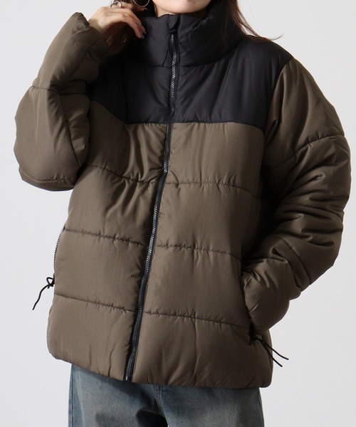 FUNALIVE(ファンアライブ)の「Stand collar fakedown mountain jackeスタンドカラーフェイクダウンマウンテンジャケット unisex(ダウンジャケット/コート・メンズ・チャコール/カーキ/ブラック・M/L/XL)」の13枚目の写真