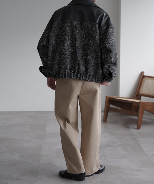 epnok（エプノック）の「ベーシックワイドテーパードパンツ（その他パンツ・メンズ・ライトベージュ/ブラック・マルチサイズ）」の9枚目の写真