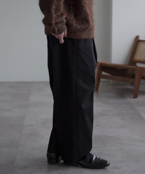 epnok（エプノック）の「ベーシックワイドテーパードパンツ（その他パンツ・メンズ・ライトベージュ/ブラック・マルチサイズ）」の11枚目の写真