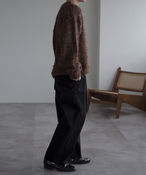 epnok（エプノック）の「ベーシックワイドテーパードパンツ（その他パンツ・メンズ・ライトベージュ/ブラック・マルチサイズ）」の15枚目の写真