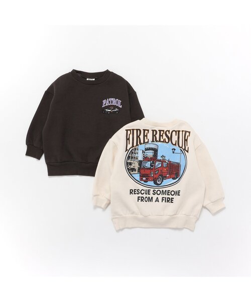 セール】裏起毛あったか車2柄トレーナー（スウェット）｜BREEZE