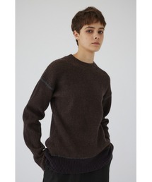 RIM.ARK | Curved mix color tunic カーブドミックスカラーチュニック(ニット/セーター)