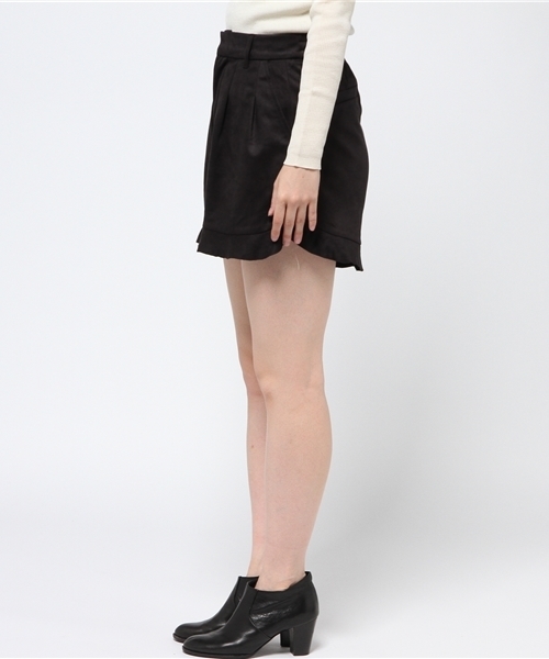 Heather(ヘザー)の「フェイクスエードフリルショートパンツ 705185(その他パンツ・レディース・ブラック/キャメル/ベージュ・FREE)」の5枚目の写真