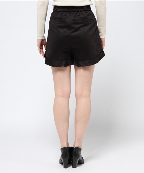 Heather（ヘザー）の「フェイクスエードフリルショートパンツ