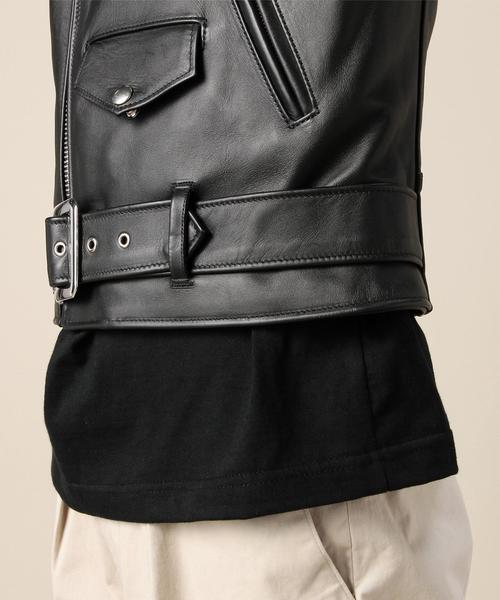 Schott N.Y.C（ショット）の「＜Schott(ショット)＞ O/STAR TALL RIDER/ライダース◆（ライダースジャケット・メンズ・ブラック・40/36/38）」の3枚目の写真