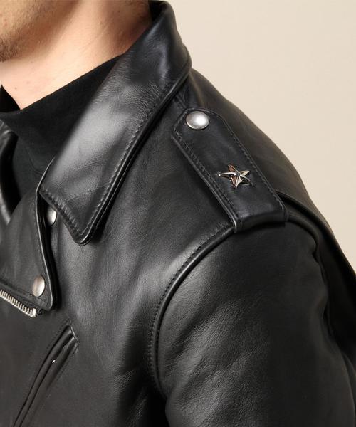 Schott N.Y.C（ショット）の「＜Schott(ショット)＞ O/STAR TALL RIDER/ライダース◆（ライダースジャケット・メンズ・ブラック・40/36/38）」の6枚目の写真