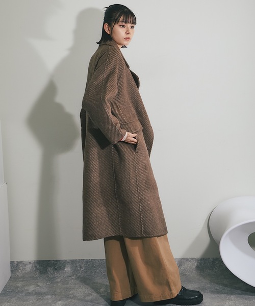 SMILE ORCHID（スマイルオーキッド）の「ウール100%ヘリンボーン柄