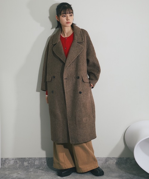 SMILE ORCHID（スマイルオーキッド）の「ウール100%ヘリンボーン柄