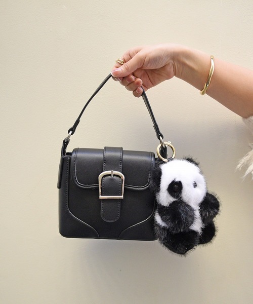 セール】パンダ ファーチャームキーホルダー（チャーム）｜styiro