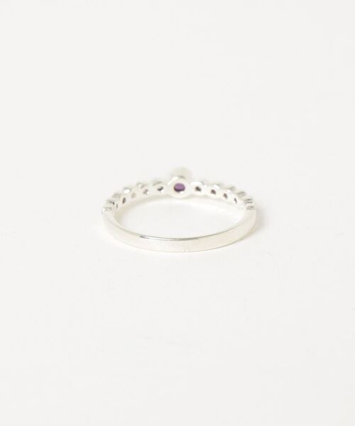 【925 SILVER ACC】アメジスト＆QzストーンリングSV925(OG)（リング）｜tone（トーン）