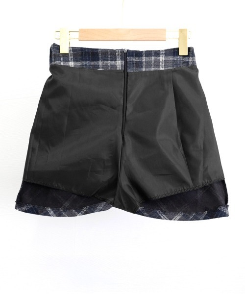 Miniministore(ミニミニストア)の「レトロチェック柄ミニスカートハイウエスト(スカート・レディース・ブラウン/ネイビー・S/L/M)」の7枚目の写真