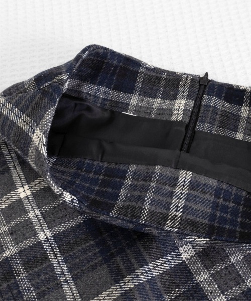 Miniministore(ミニミニストア)の「レトロチェック柄ミニスカートハイウエスト(スカート・レディース・ブラウン/ネイビー・S/L/M)」の8枚目の写真